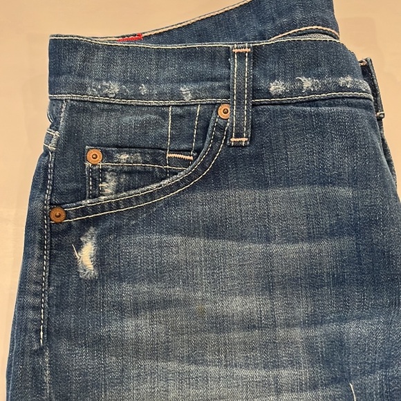 7 For All Mankind Cuffed Mid Rise Shorts Size 28 - Picture 13 of 16